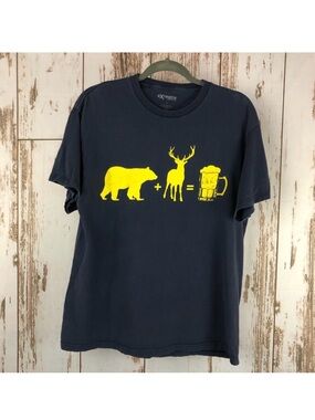 Fun Beer Graphic T-shirt, Size Large. In good used condition!
